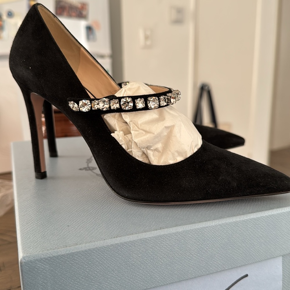 Prada studded pumps
